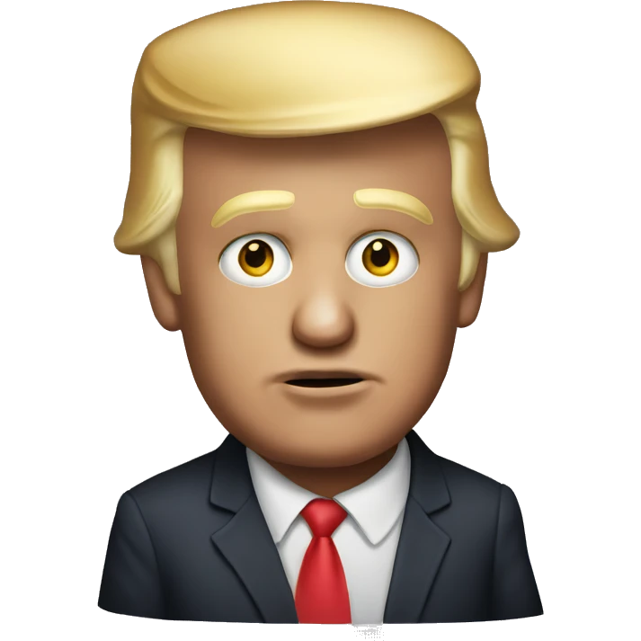 Donald Trump with a sucker emoji