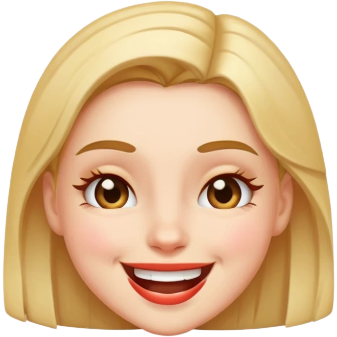 girl winking emoji