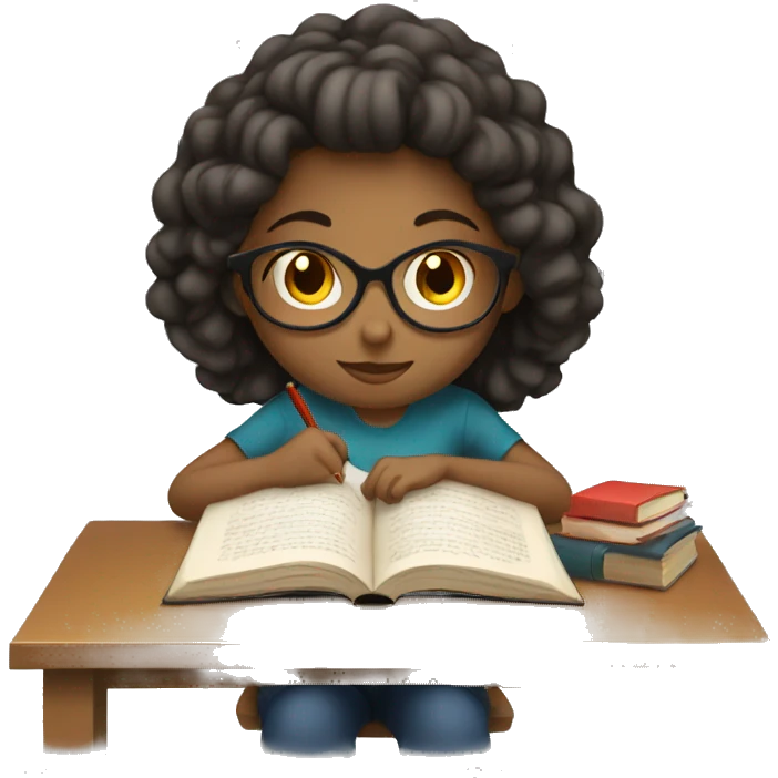 Girl studying  emoji