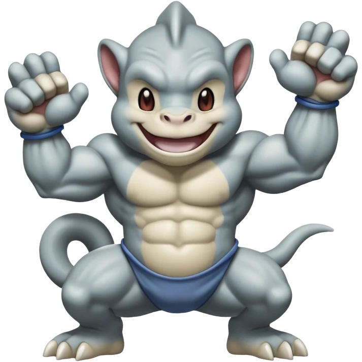 Machop Pokémon smiling emoji