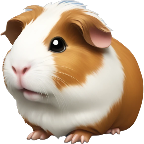 Guinea pig with christmas emoji