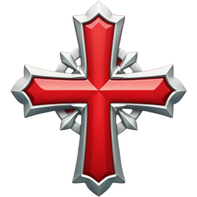 Cruz de borgoña emoji
