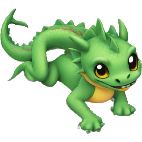 A dragon in swimwear on a blanket at the beach  emoji