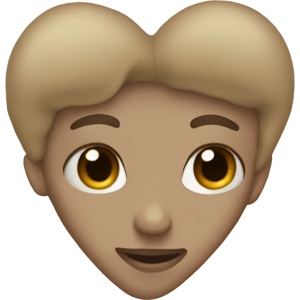Make me a beige heart  emoji