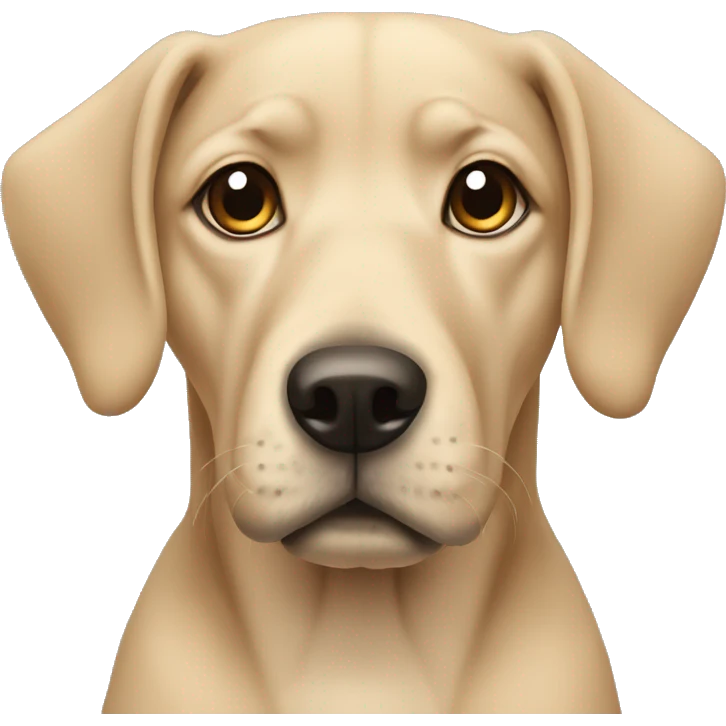 beige dog with floppy ears emoji