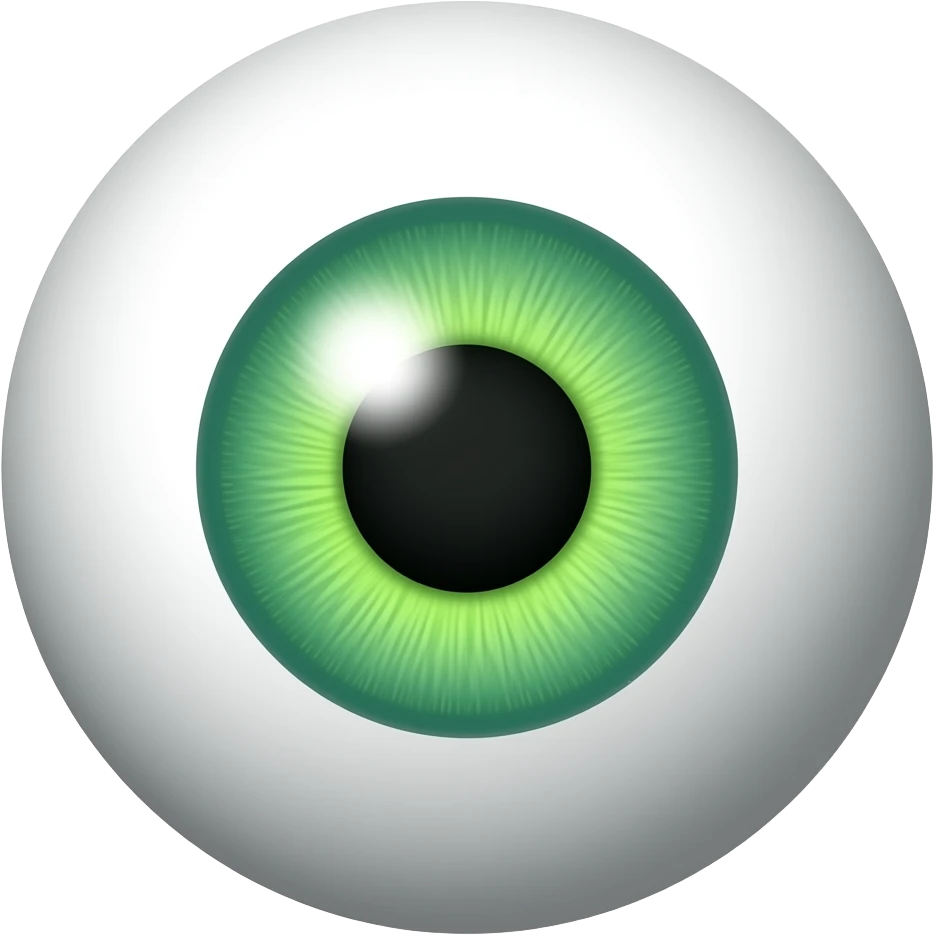 Green eyeball emoji