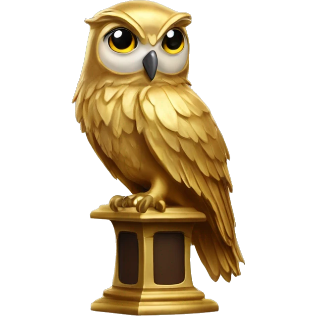 Dumbledore's owl gold lectern  emoji