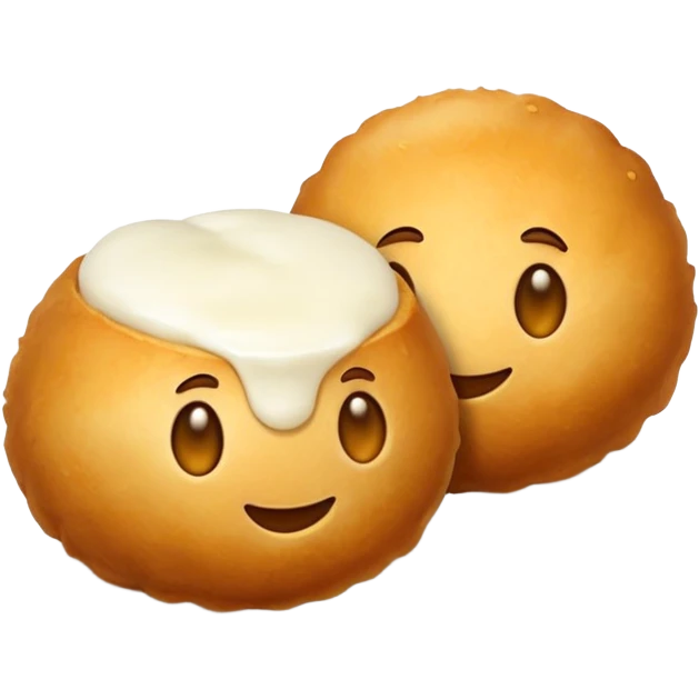 Mozzarella cheese balls emoji