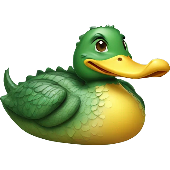 crocodile duck emoji