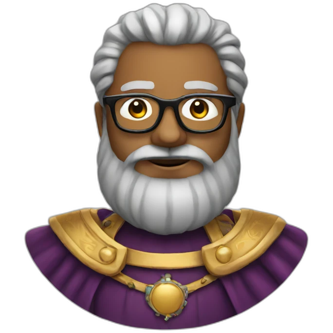 King with beard and glasses emoji