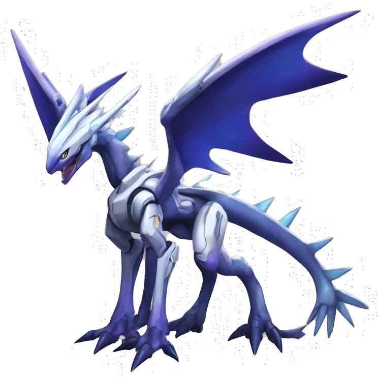  Cool Cute Edgy Futuristic Godly Ethereal Digimon-Genesect-Dialga-Reptile full body emoji
