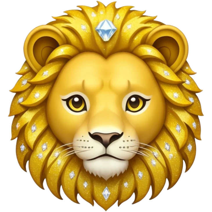 glitter yellow and white pokemon crystal light lion emoji