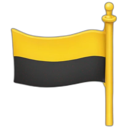 Yellow flag plain  emoji
