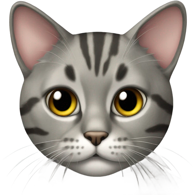 Maine coin cat with grey tabby fur emoji