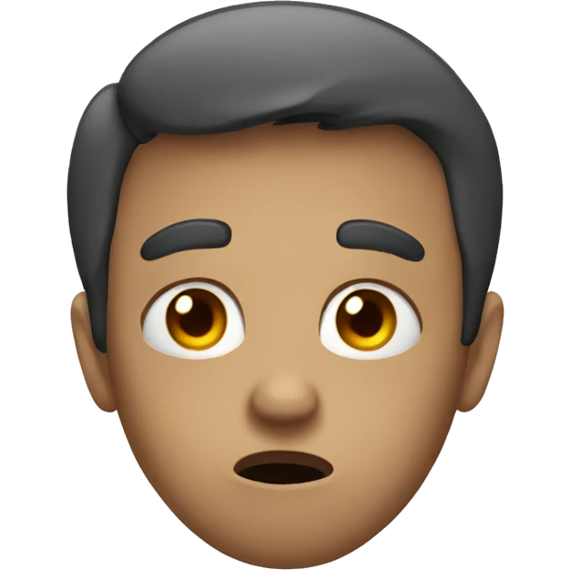 Anxious face emoji