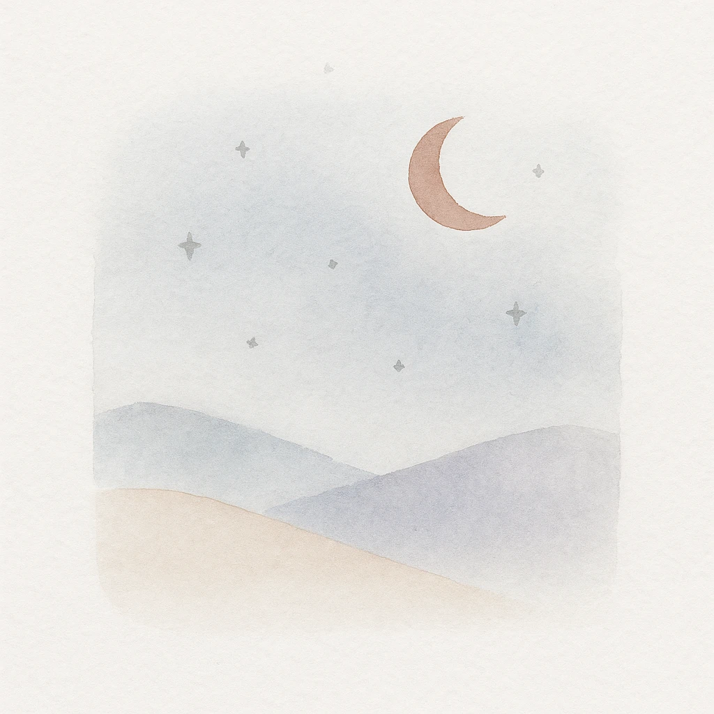 starry night watercolor art style emoji