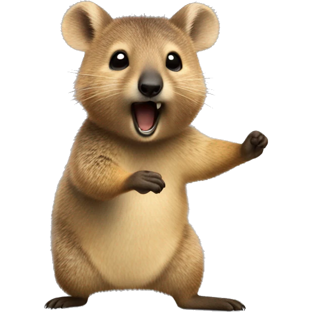 Dancing quokka emoji