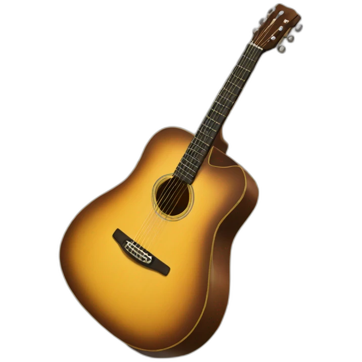 Acoustic guitar emoji