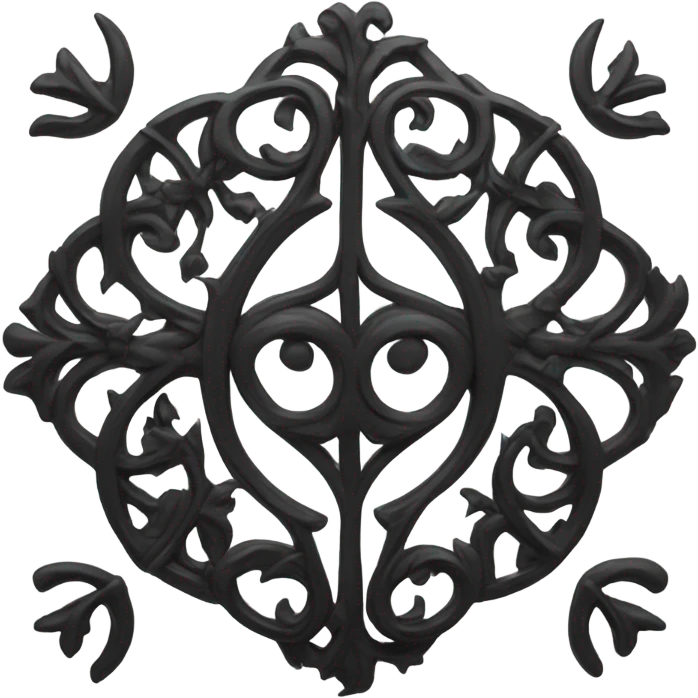 Gothic symbol black emoji