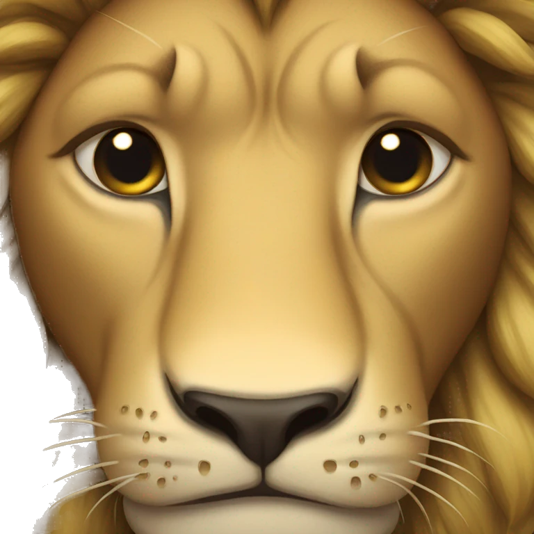 lion crying emoji