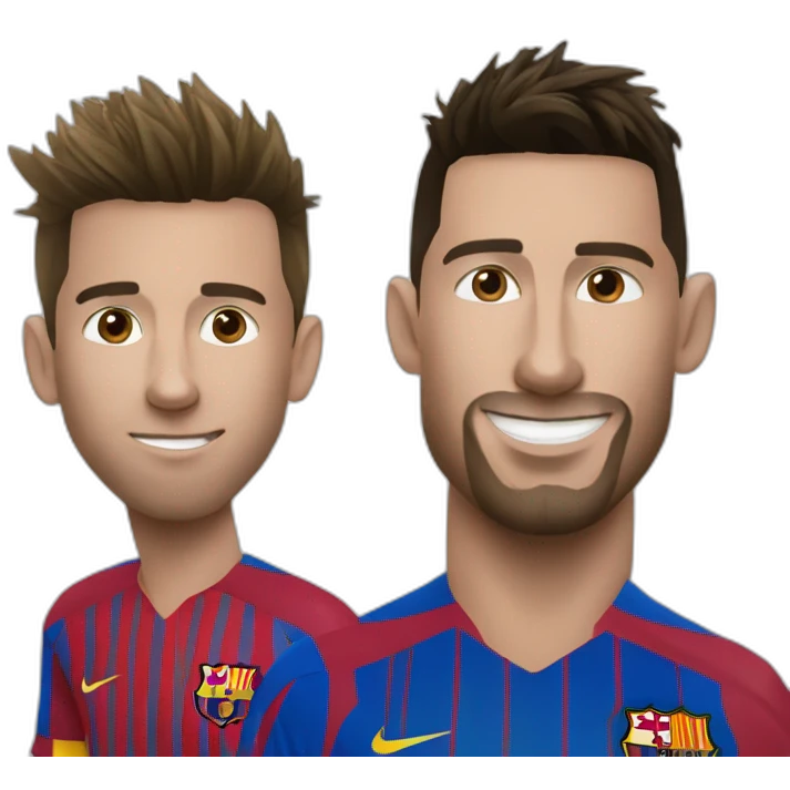 Messi et Ronaldo emoji