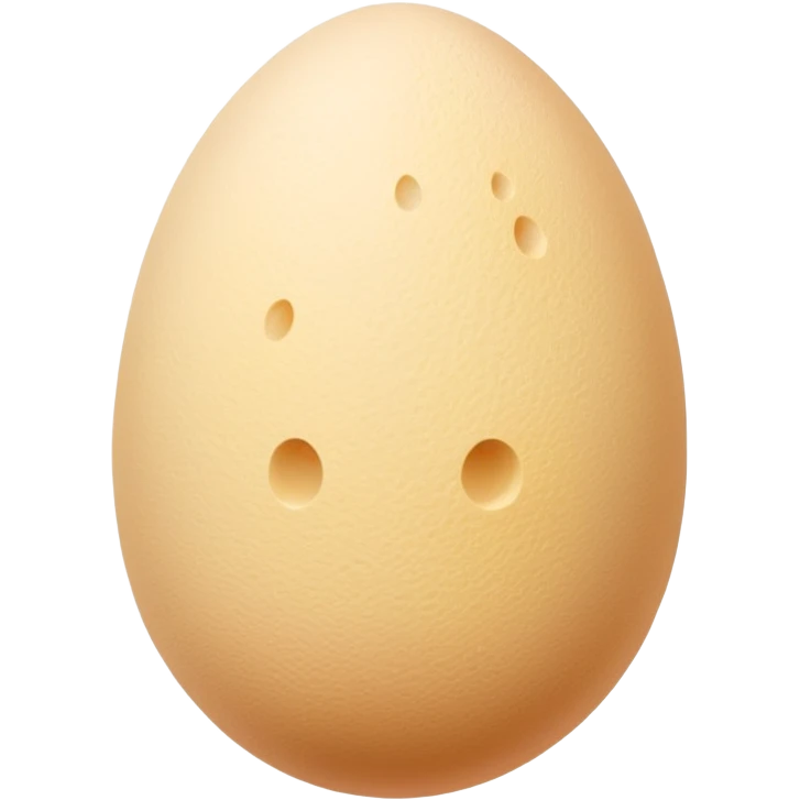 Pale beige Egg-shaped makeup sponge emoji