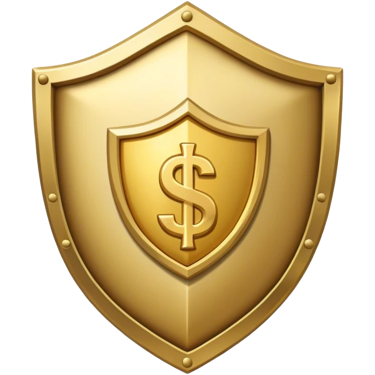 $ symbol with Shield emoji