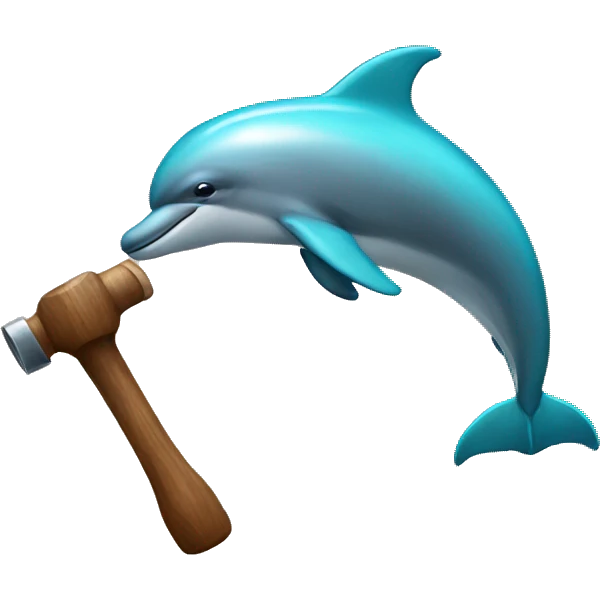 dolphin hammer emoji