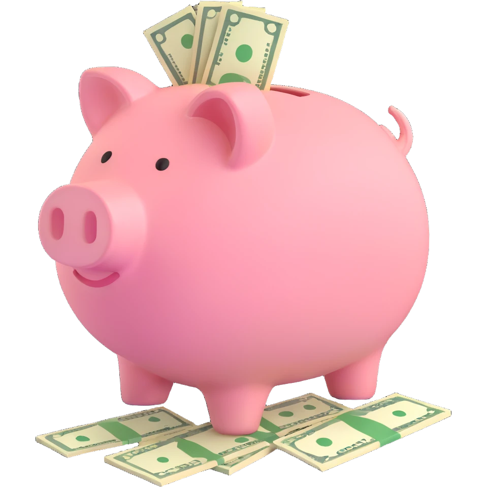 money in a piggy bank emoji