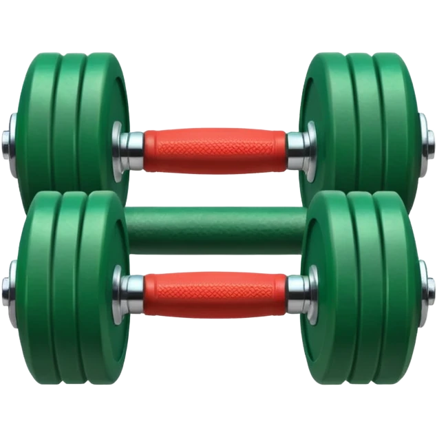 one green dumbbell emoji