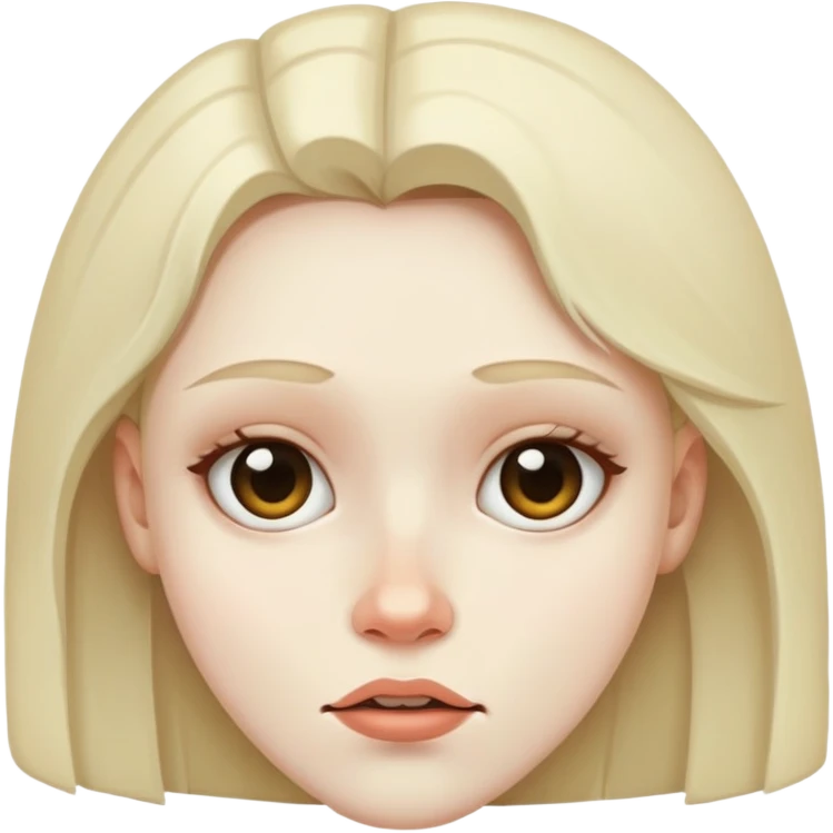 stoneface girl emoji
