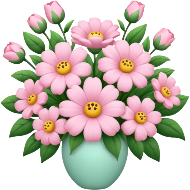 pastel pink flowers bouquet huge emoji