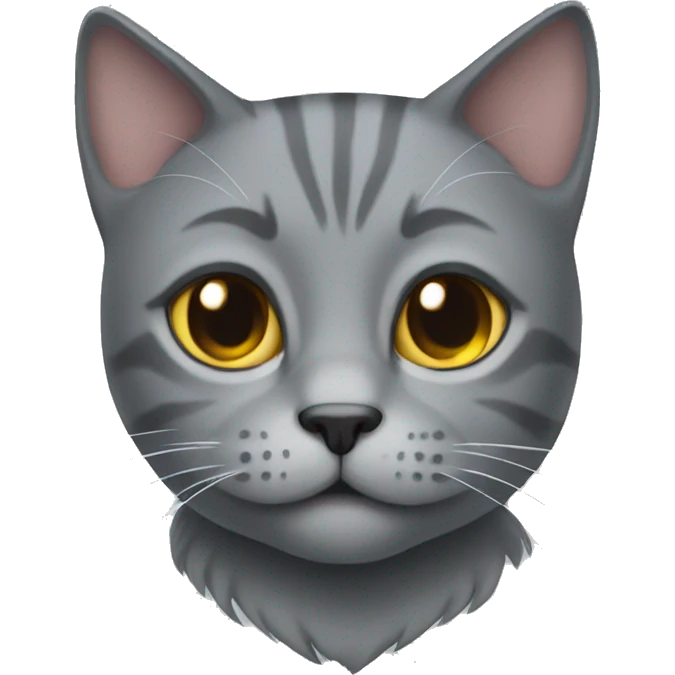 Grey cat  emoji