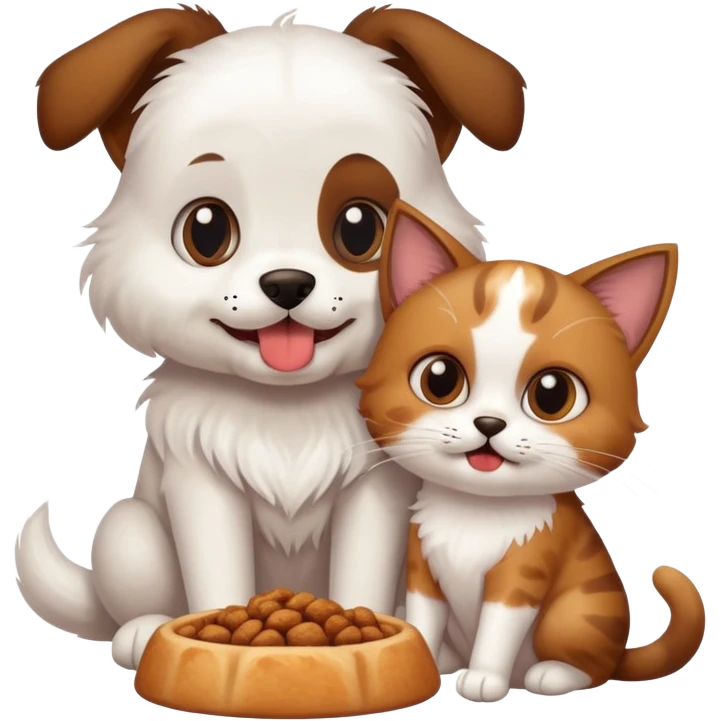 dog eating a cat emoji