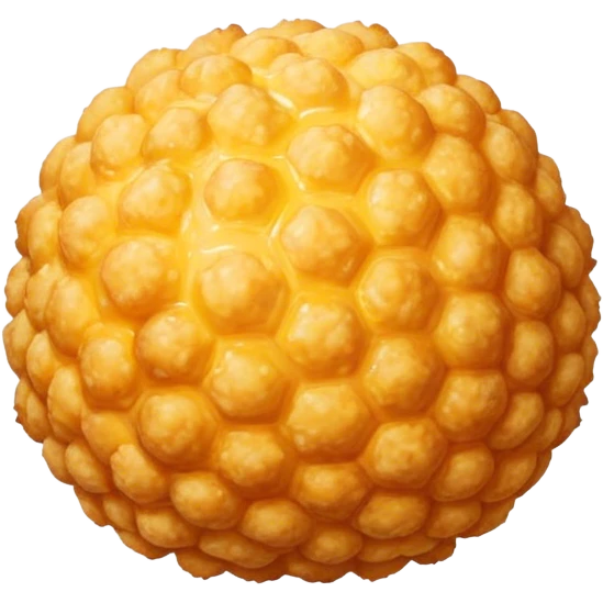 Fried cheese ball emoji