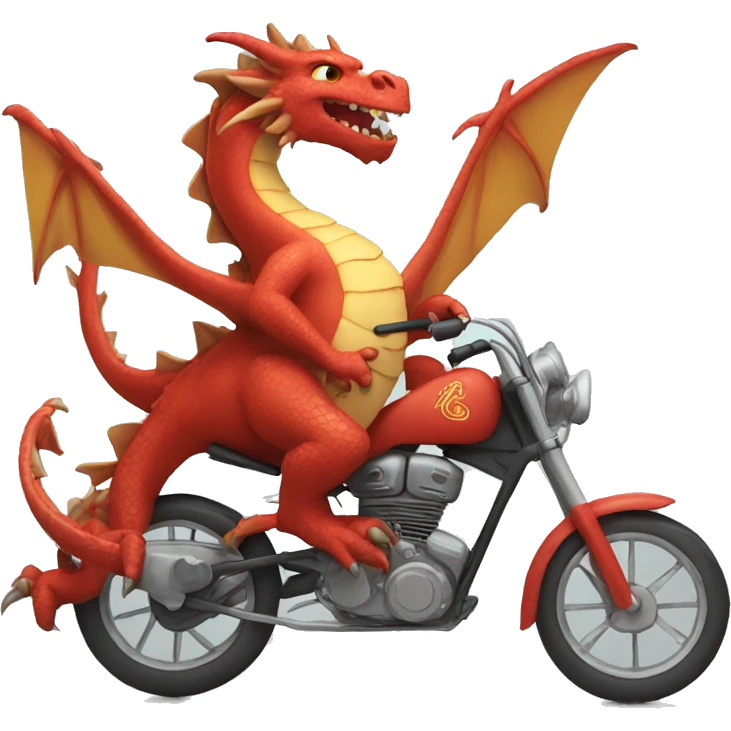 Dragon on a bike emoji