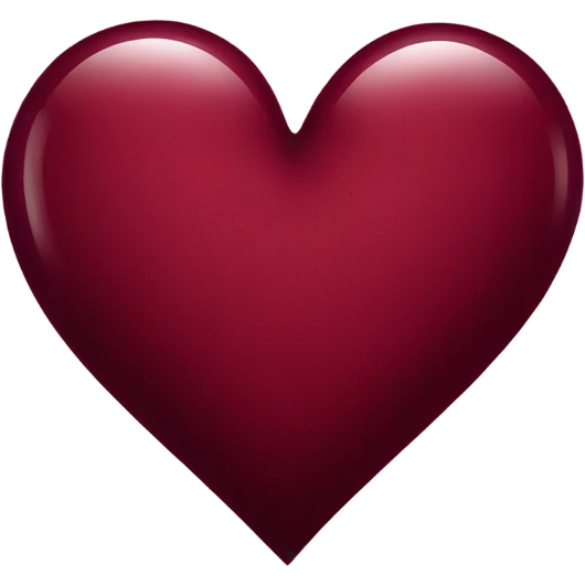 Wine red heart  emoji