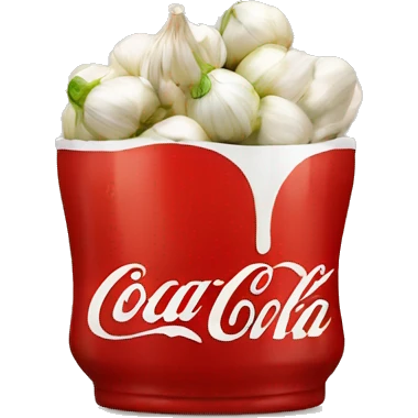 Coke with garlic emoji