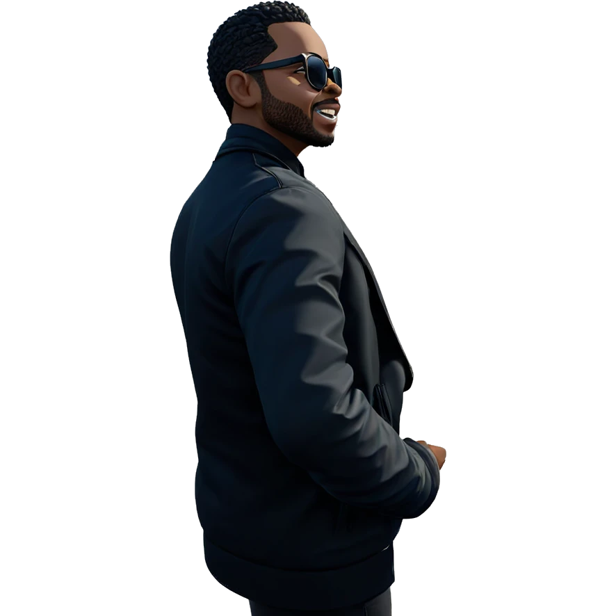 boy in black jacket outdoors emoji