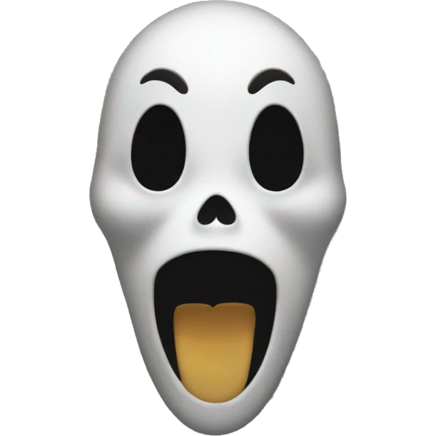 Scream ghost face  emoji