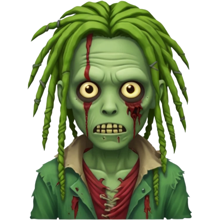 zombie with dreads emoji
