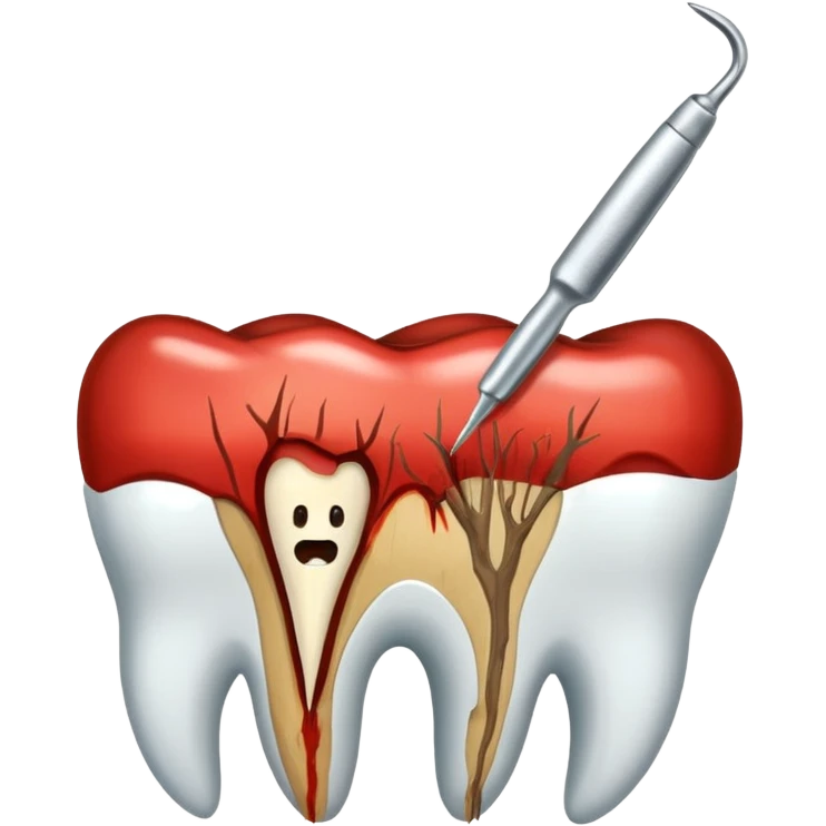 Tooth extracted holded by tweezer emoji