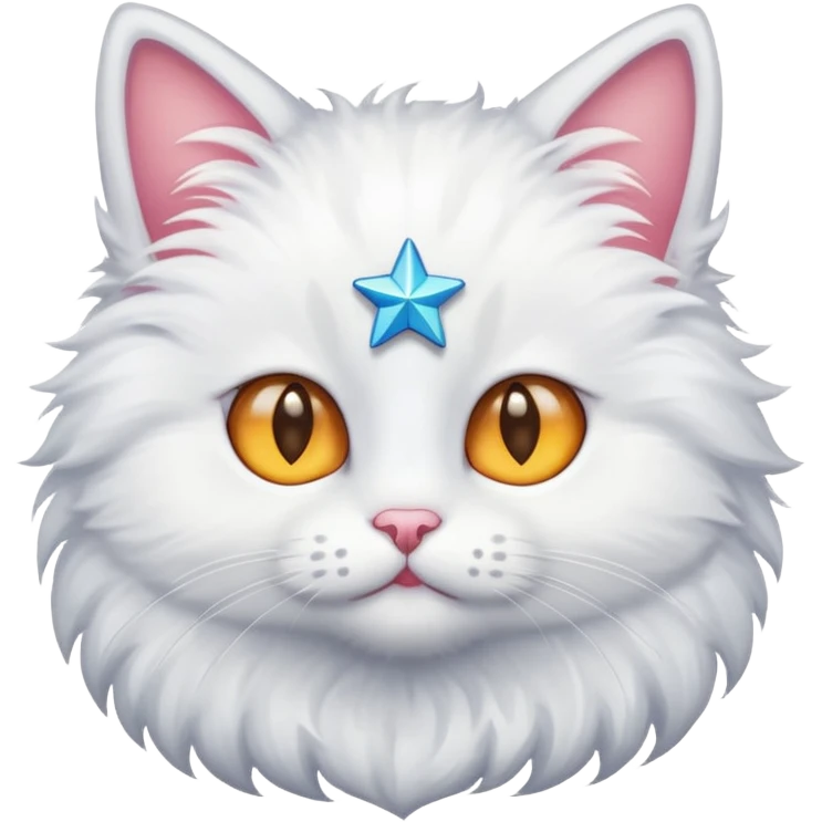 un gato con ojos de estrella emoji