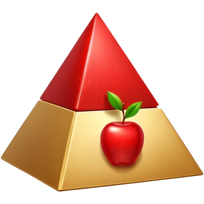 do a pyramide like egypte pyramide in apple style emoji