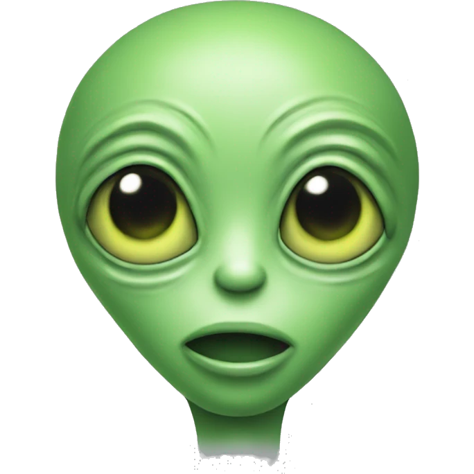 alien with gress emoji