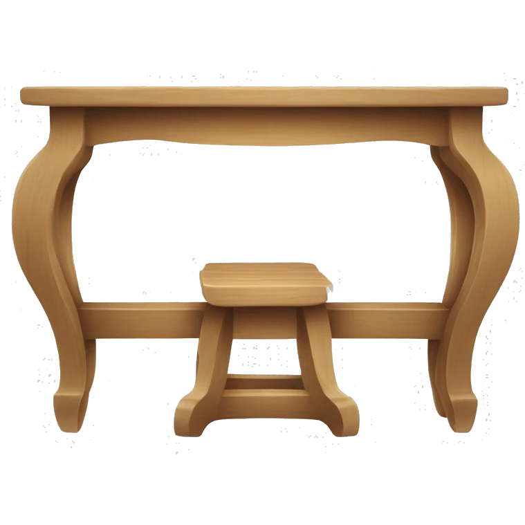 table sur fond blanc emoji