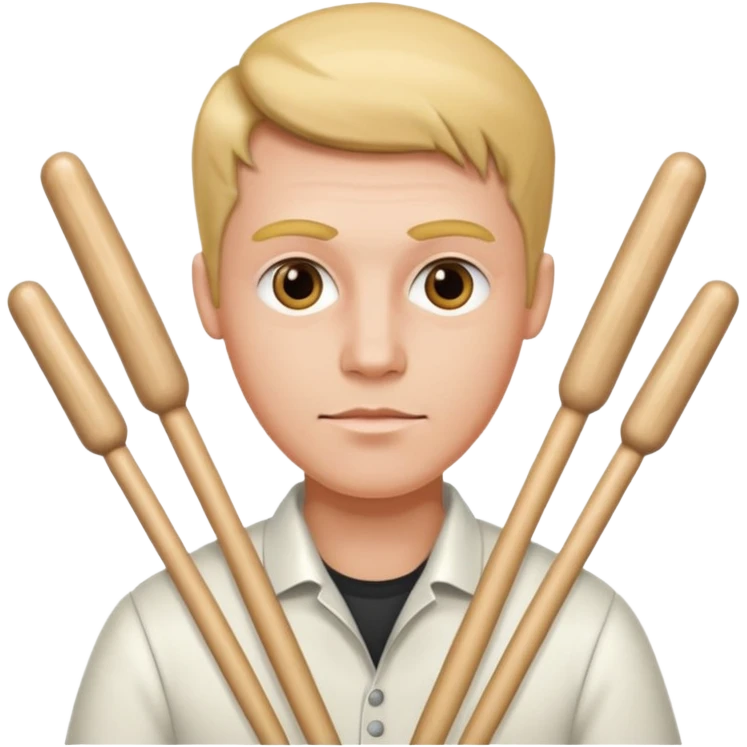 Man with drumsticks emoji