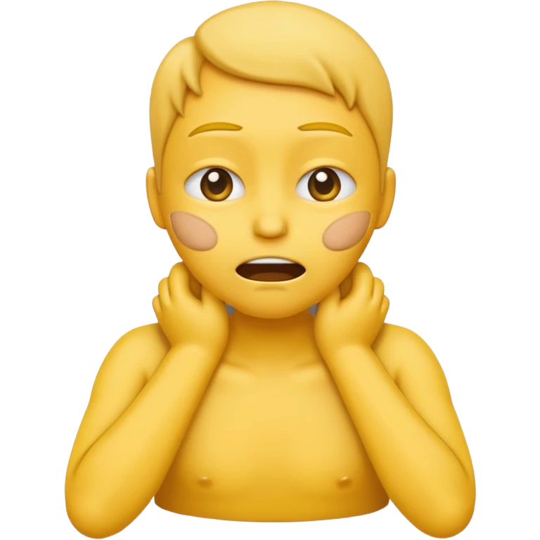 yellow emoji hands choking its neck  emoji