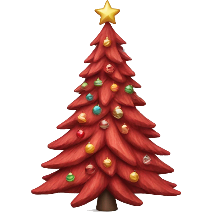 red christmas tree emoji