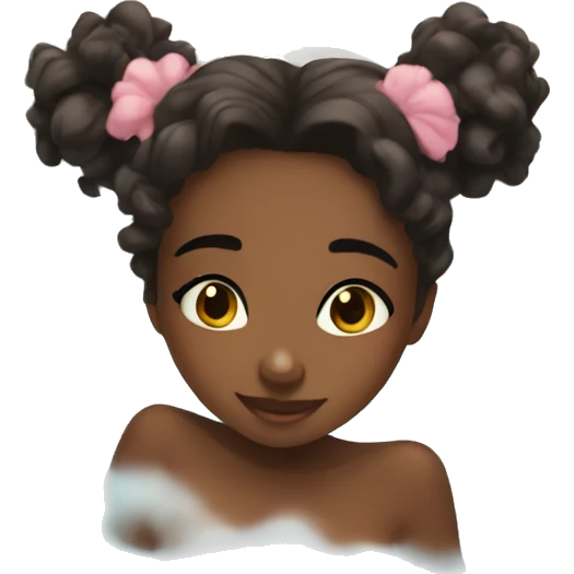 Girl taking a bath aesthetic emoji